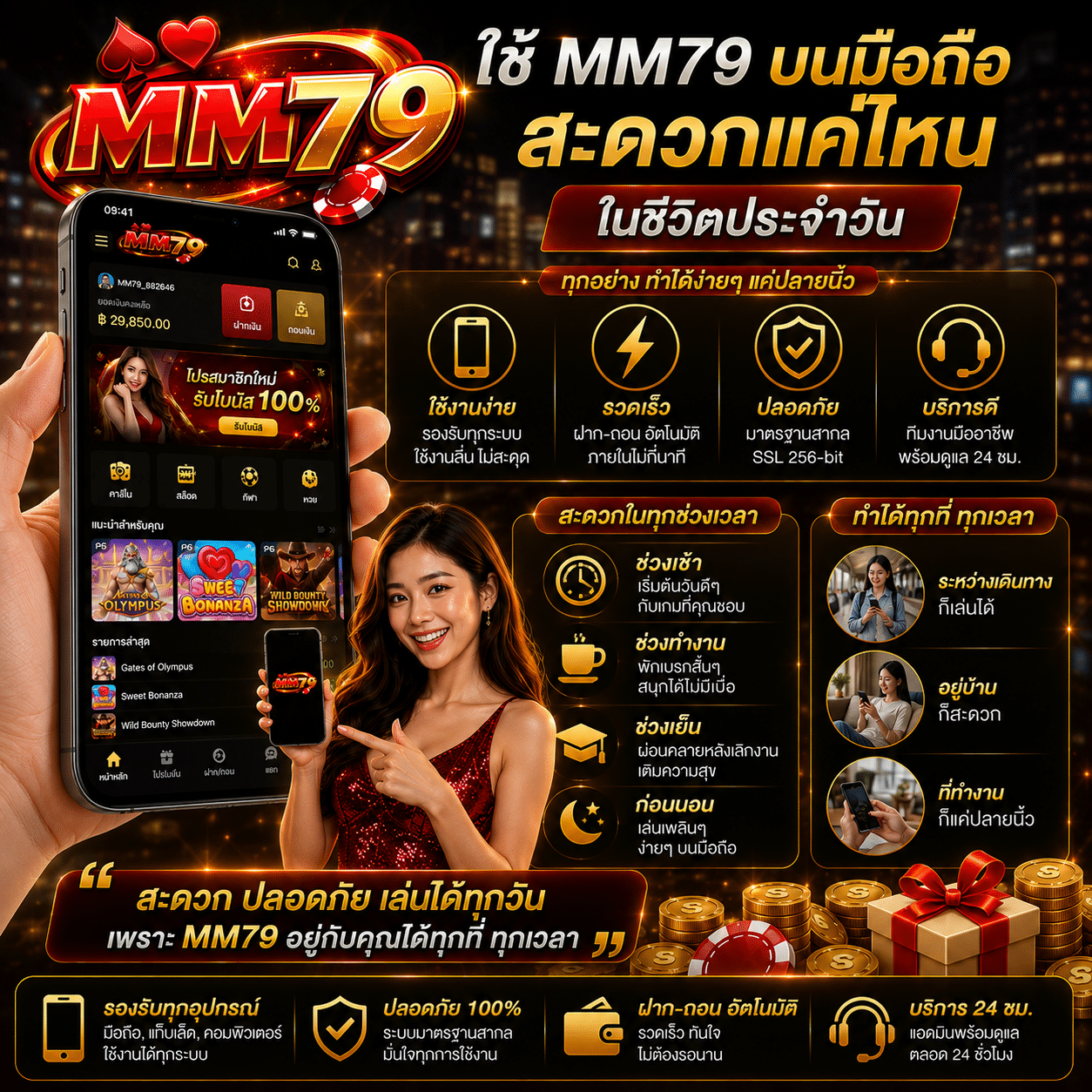 ใช้ MM79 บนมือถือสะดวกแค่ไหนในชีวิตประจำวัน